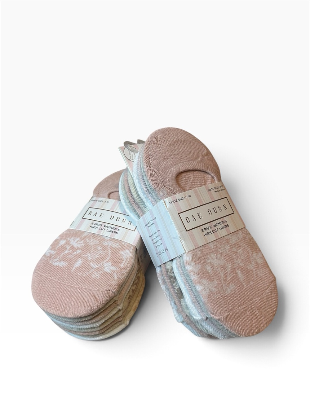 Rae Dunn High cut Liners - Women’s shoe size: 5-10 / (2) 8 Packs **NWT**
